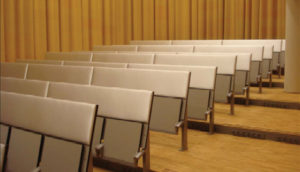 Auditorium stoel leder